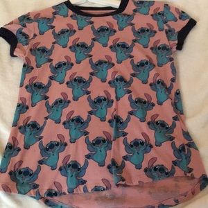 Pink Disney’s stitch T-shirt
